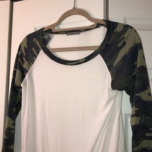 Charlotte Russe camo top
